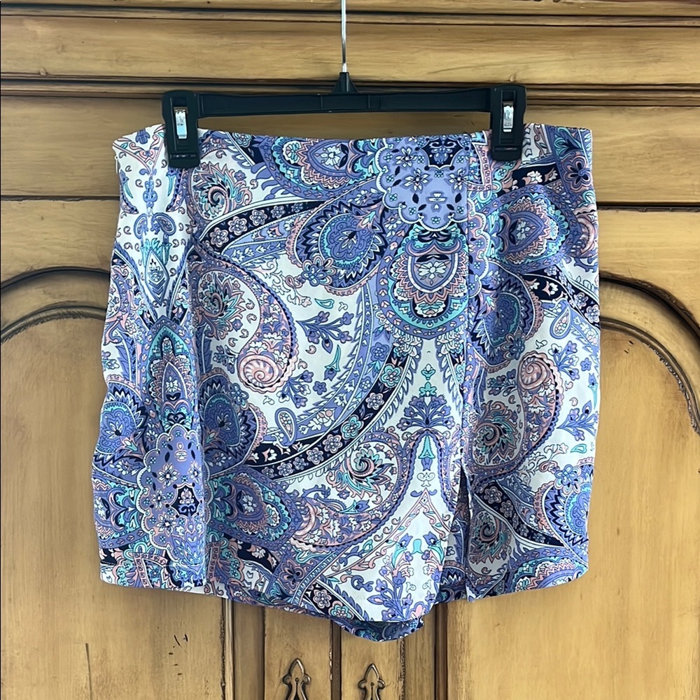 Paisley Print Women's Skort